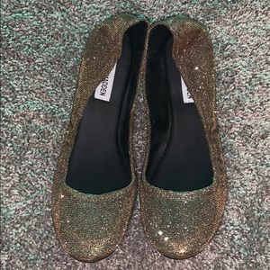 Steve Madden gold flats size 10